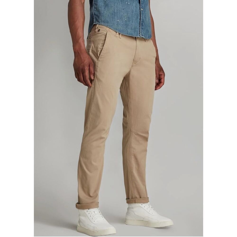 ✨G-STAR RAW Men's Vetar Slim Chinohose Tan Sz 31x30 Pants✨